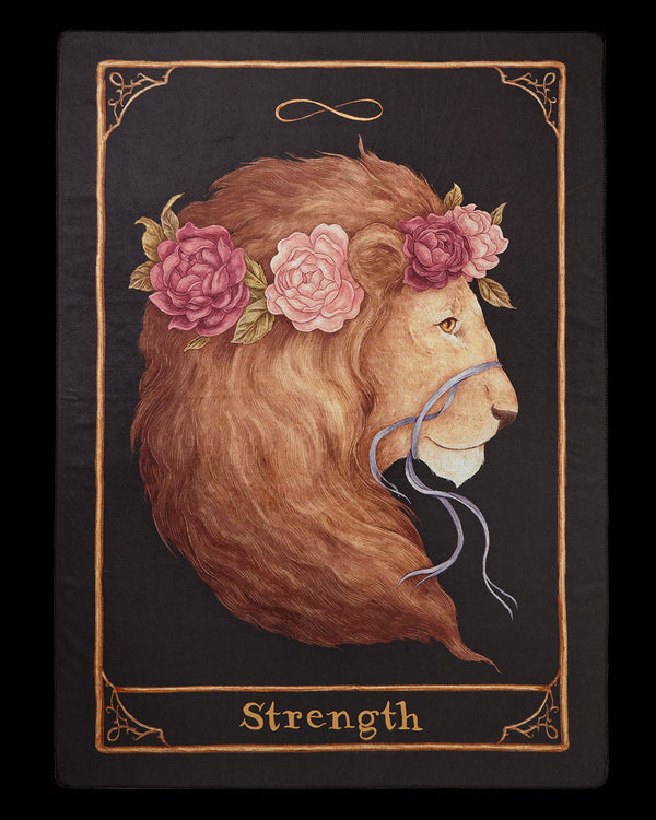 Jessica Roux Strength Tarot Tales Blanket Scarf