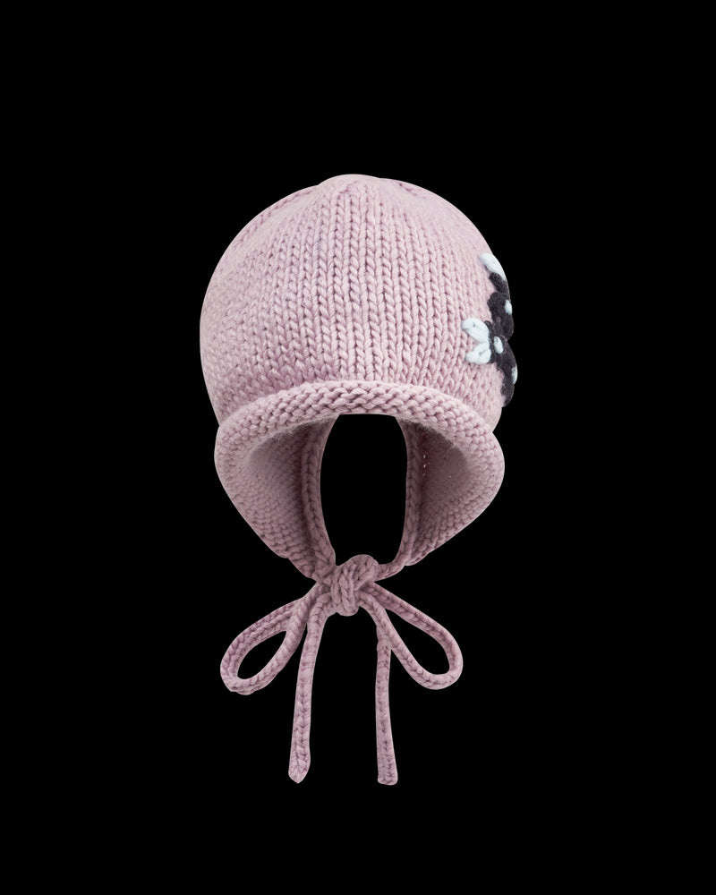 Forget-Me-Not Knitted Lilac Bonnet
