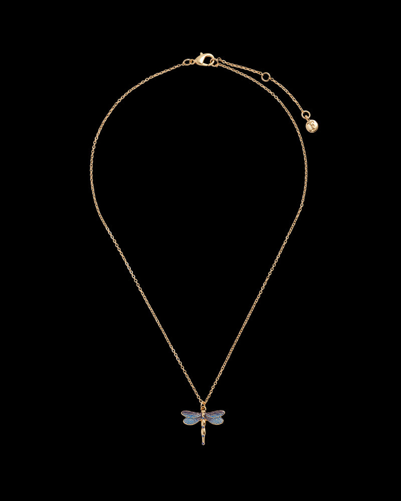 Dragonfly Crystal Necklace