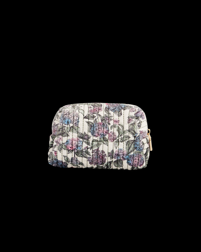 Hydrangea Small Quilted Makeup Bag