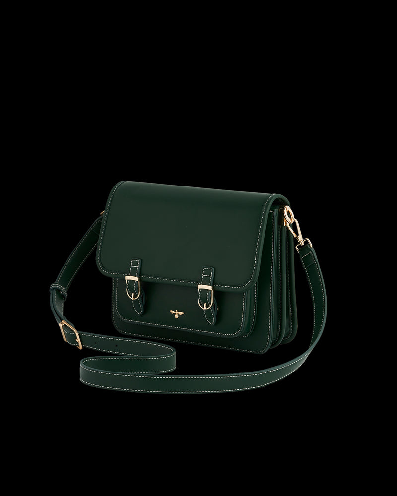 Into the Woods Green Classic Satchel