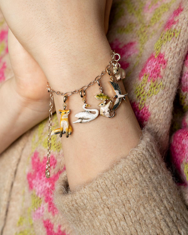 Enamel Fox Charm