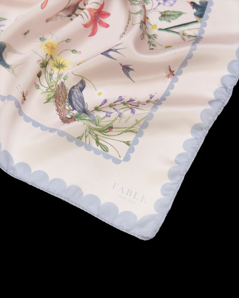 High Tea Toile Square Scarf