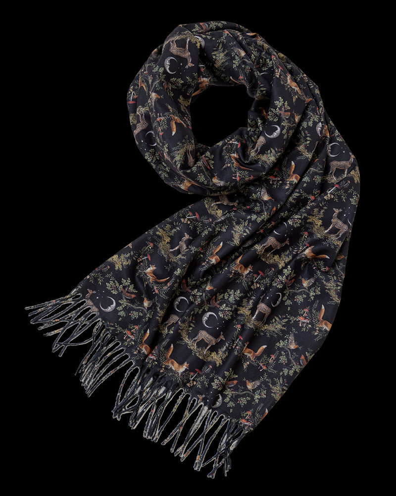 A Night's Tale Woodland Midnight Heavy Weight Scarf