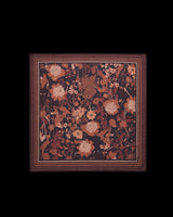 Deco Blooms Black Square Scarf