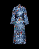 Nocturnal Garden Kimono Midnight Blue