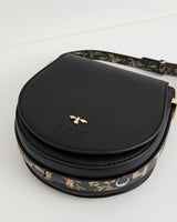 Woodland Toile Saddle Bag - Black