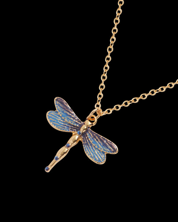 Dragonfly Crystal Necklace