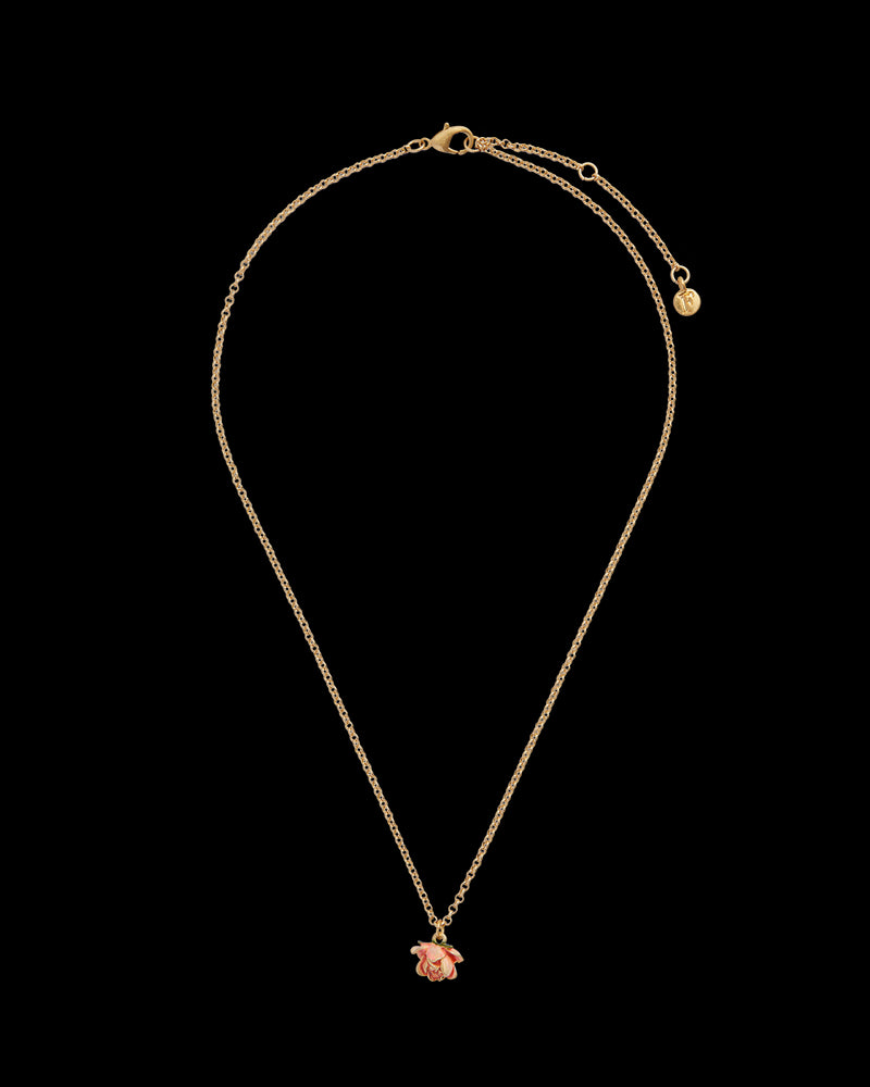 Rose Bud Pendant Necklace