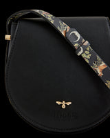Woodland Toile Saddle Bag - Black