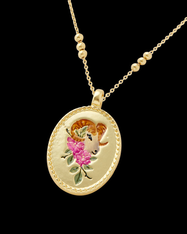 Aries Zodiac Necklace