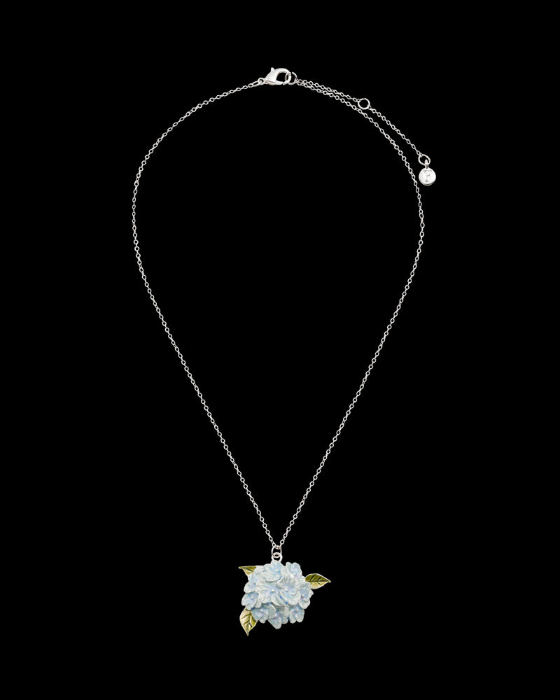 Hydrangea Silver Necklace
