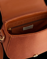 Sleepy Fawn Embroidered Satin Saddle Bag