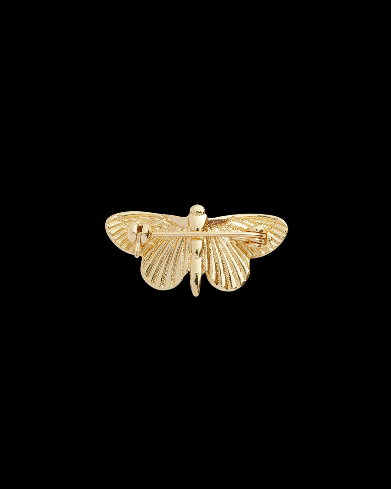 Deco Butterfly Blue Brooch