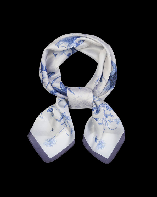 Bunny Blues Narrative Square Scarf