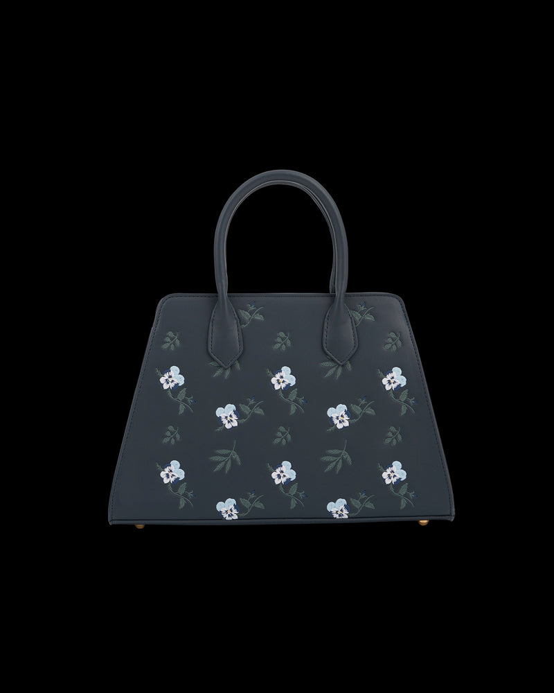 Ditsy Navy Medium Tote