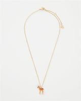 Enamel Fawn Necklace