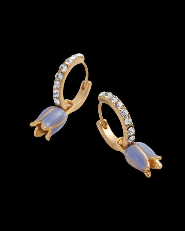 Bluebell Charm Huggie Earrings