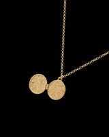 Fox & Acorn Oval Chain Locket Necklace