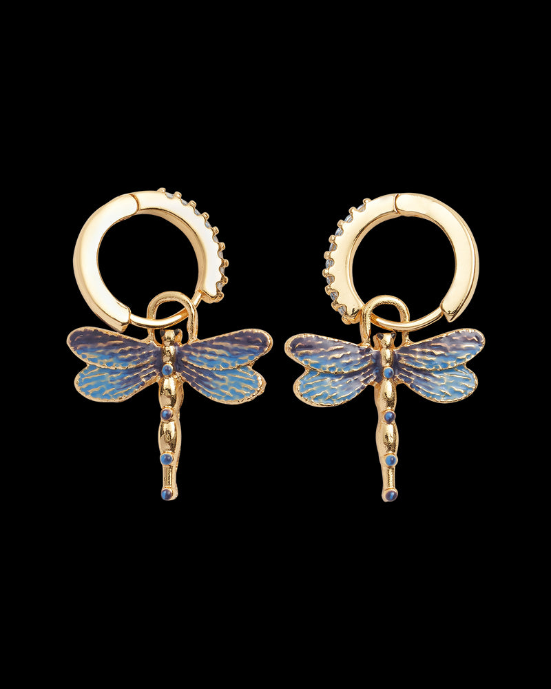 Dragonfly Crystal Earrings