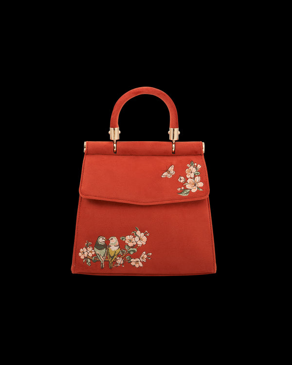 Lovebirds Mini Top Handle Tote
