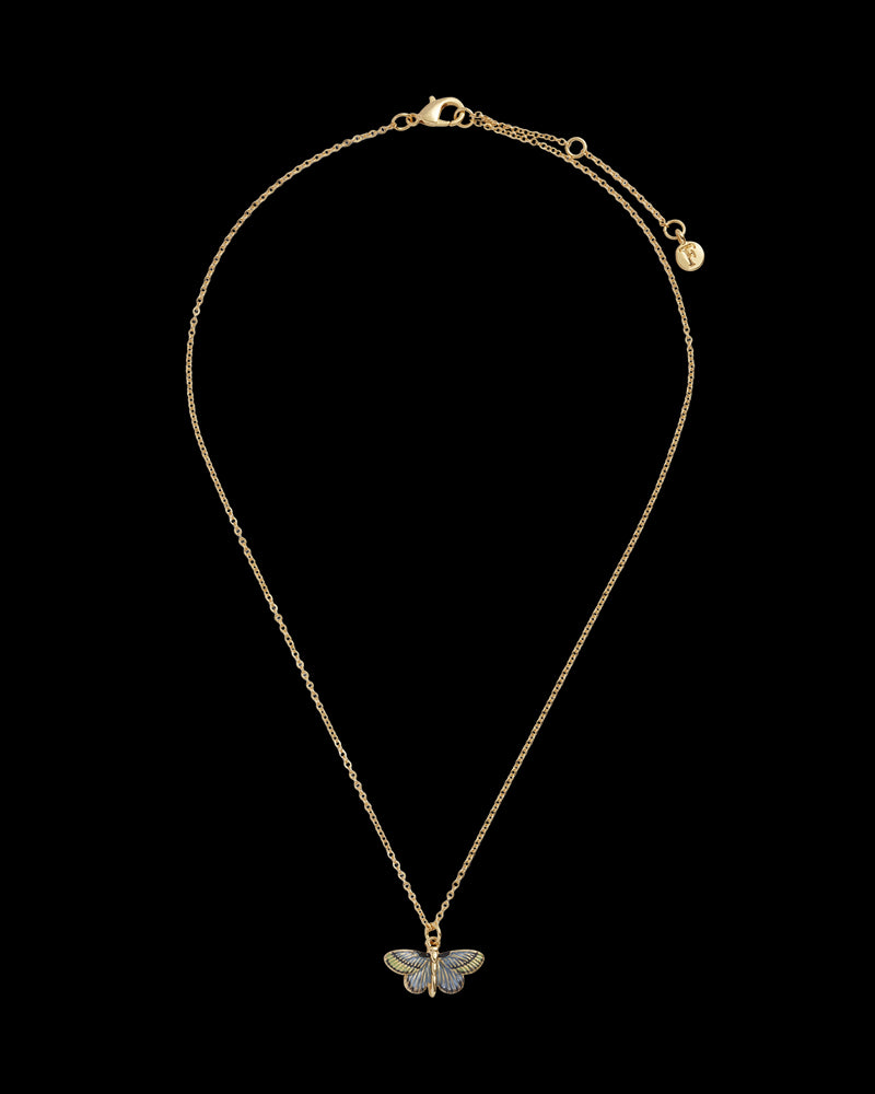 Deco Butterfly Blue Necklace