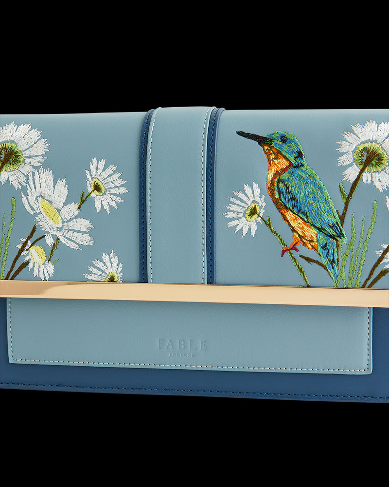 Morning Song Kingfisher Blue Rustic Bag