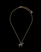 Zebra Pendant Necklace