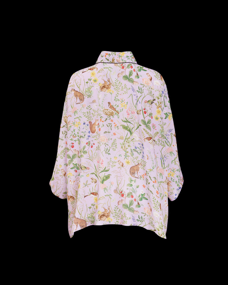Meadow Creature Lilac - Short Kimono - One Size