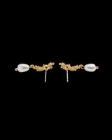 Hibiscus & Pearl Earrings
