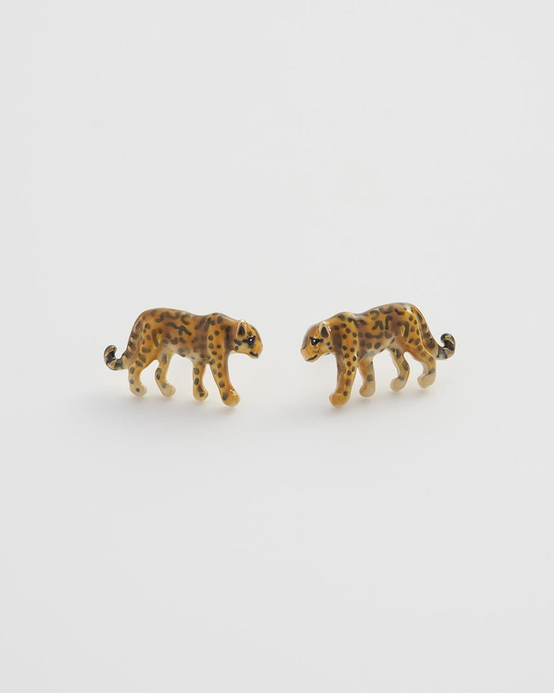 Leopard Stud Earrings