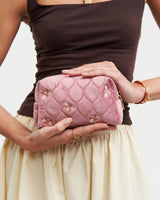 Bee Quilted Rose Pouch