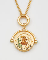 Capricorn Zodiac Spinner Necklace