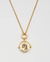 Aquarius Zodiac Spinner Necklace