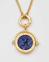 Pisces Zodiac Spinner Necklace