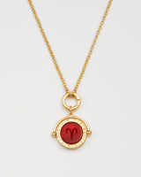 Aries Zodiac Spinner Necklace
