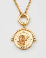 Aries Zodiac Spinner Necklace