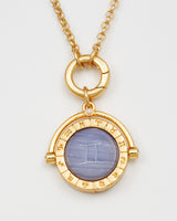 Gemini Zodiac Spinner Necklace