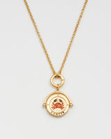 Cancer Zodiac Spinner Necklace