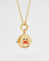 Cancer Zodiac Spinner Necklace