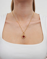 Leo Zodiac Spinner Necklace