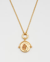 Leo Zodiac Spinner Necklace