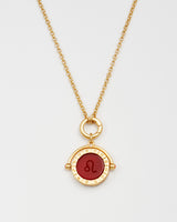 Leo Zodiac Spinner Necklace