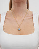 Libra Zodiac Spinner Necklace