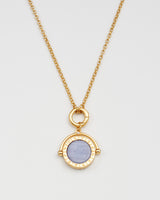 Libra Zodiac Spinner Necklace
