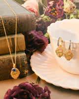 September Birthstone Aster Charm Necklace
