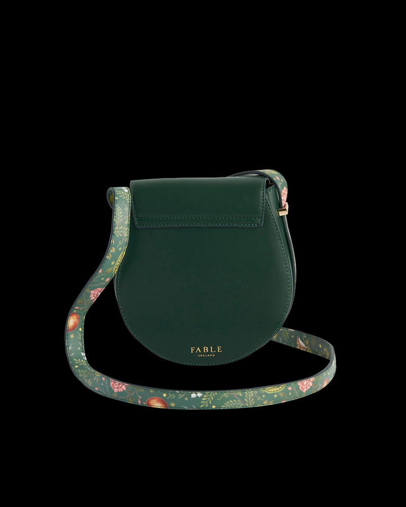 Into the Woods Green Saddle Bag