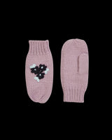 Forget-Me-Not Knitted Lilac Mittens