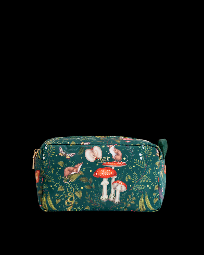 Catherine Rowe Into the Woods Green Travel Pouch