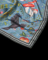 Catherine Rowe's Into The Woods Square Scarf Teal